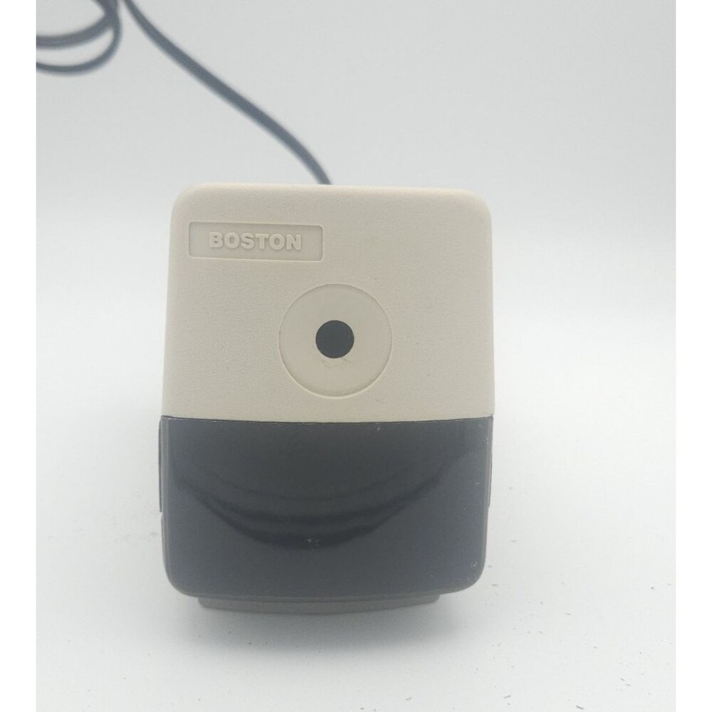 Boston Electric Pencil Sharpener Model 19 USA Made 1980s Desktop Tested